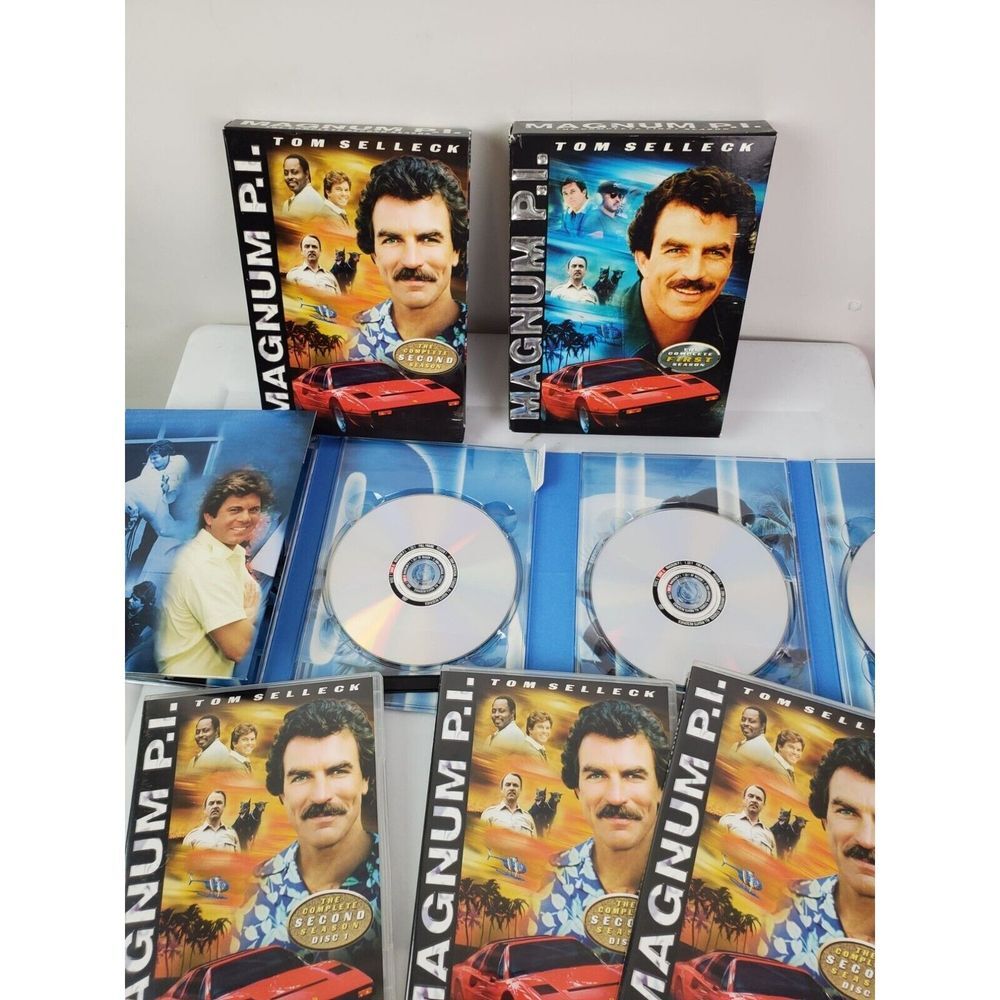 Magnum PI Season 1 & 2 DVD Lot GUC